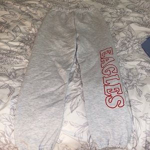 Grey eagle sweatpants